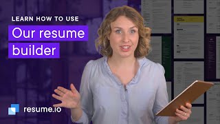 How to use the resume builder