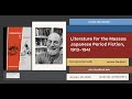 James Reichert | Literature for the Masses