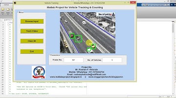 Vehicle Tracking and Counting using Matlab Project