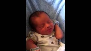 Baby Vincent Loves To Stretch