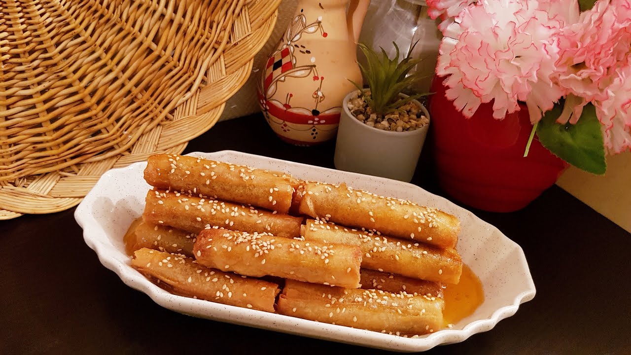 Cigares aux Amandes Grillés et aux Feuilles de Brick et Miel