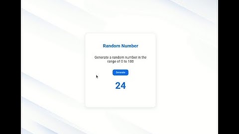 CODING PRACTICE 6 | RANDOM NUMBER GENERATOR | REACT JS| CCBP 4.O | CCBP