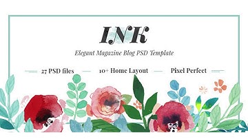 INK – Elegant Magazine Blog PSD Template | Themeforest Website Templates and Themes