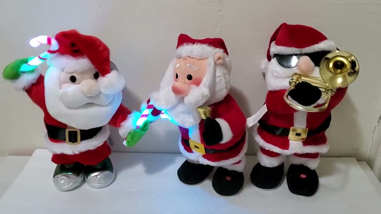 Animated Jazz Santa Ravening Santa Bell Ringing  