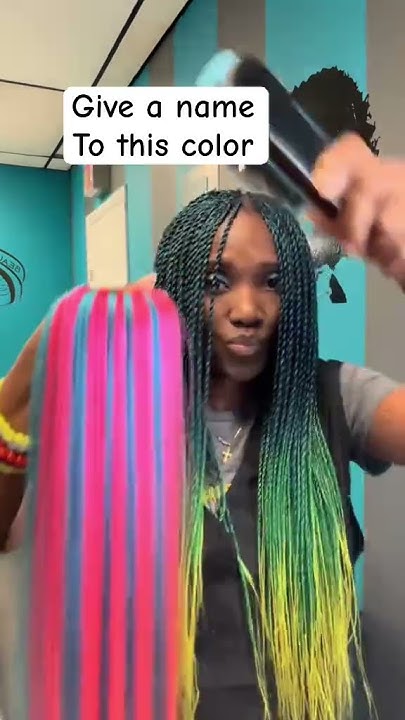  Hair braid color blend - YouTube