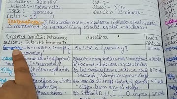 Test based lesson plan of mathematics on topic- Geometry| B.ed 3 rd semester