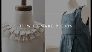 How to Make Pleats / Little Lizard King