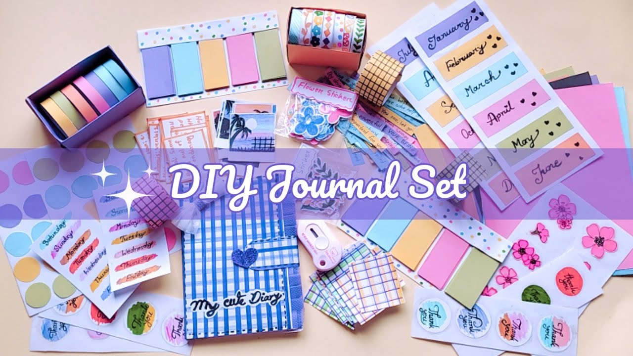 DIY JOURNAL SET /How to Make Journal Set at Home /DIY Journal kit