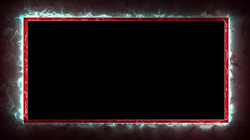 Red Neon Light Border | Frames Template Video