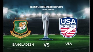 BANGLADESH VS USA 1ST T20 LIVE MATCH | BAN VS USALIVE HINDI COMMENTARY , BANGALI COMMENTARY
