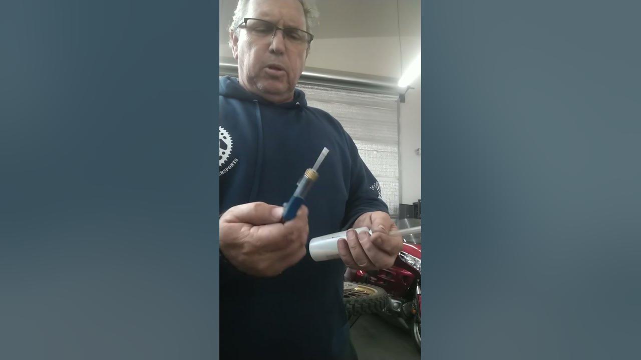 How to install tire balancing beads in a motorcycle tube, the easy way