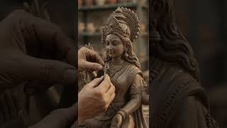 Diy mitti Se Mata Rani ki Murti #diy #diymurti#matakimurti#claycraft #ai #shorts