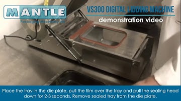 VS300 Digital Lidding Machine - Demonstration Video