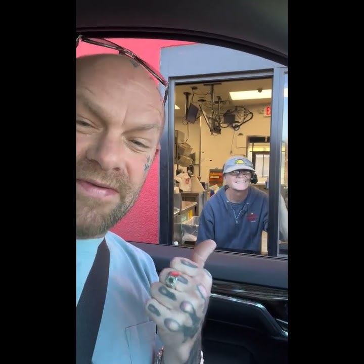 Ivan Moody (Five Finger Death Punch) mistaken as David Draiman (Disturbed) at Taco John's Drive-Thru