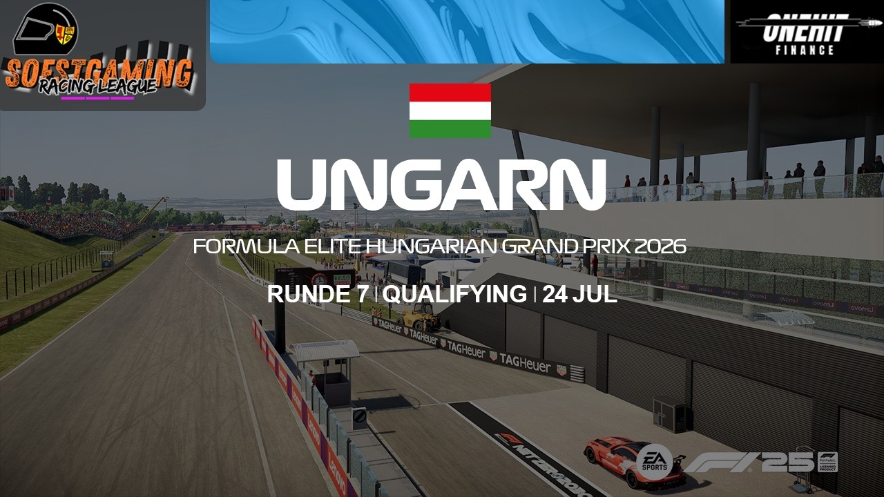 Soestgaming Racing League Elite| Season 4 | Quali 07 | Ungarn | powered by Onehit Finance