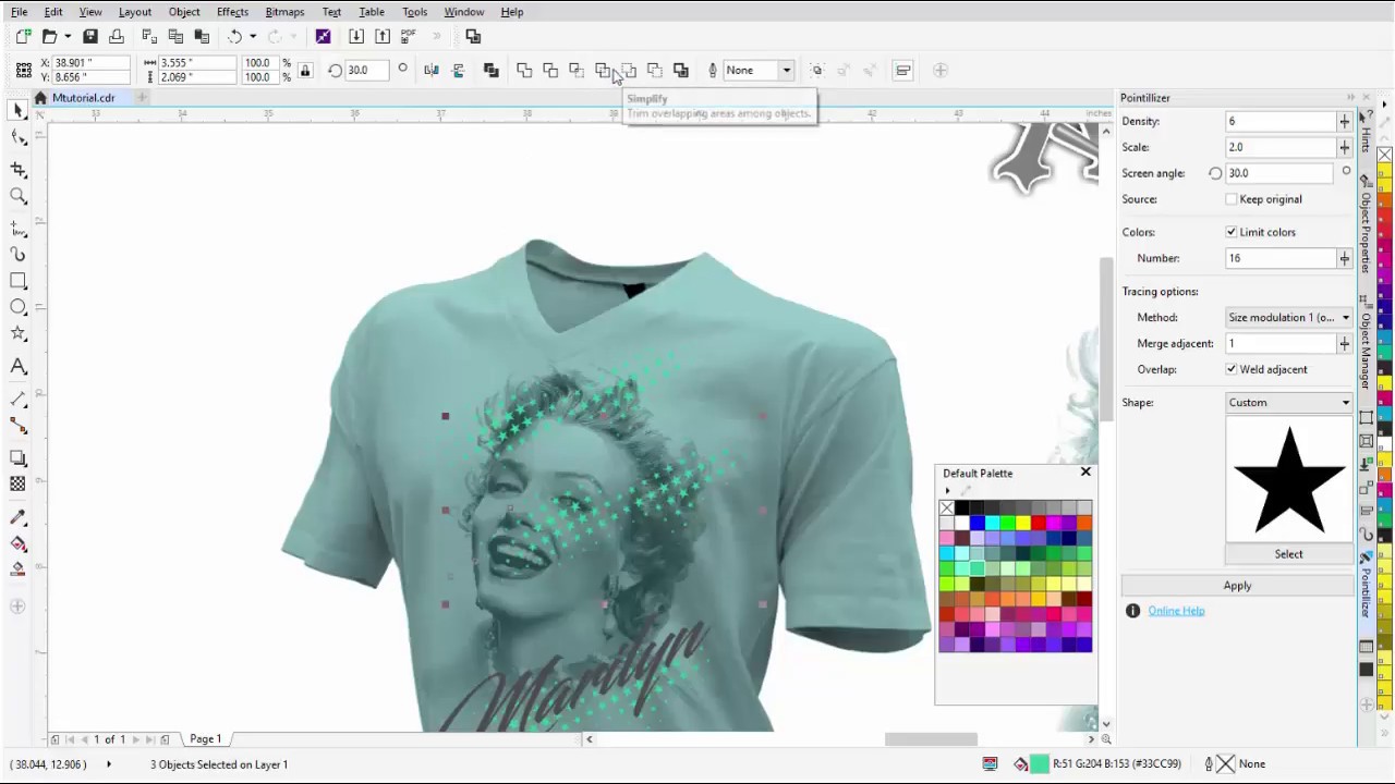 CorelDRAW tutorial T Shirt Design Tutorial Fashion Looks 