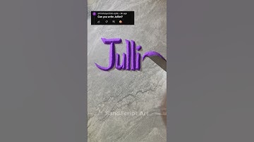 Julliet | Name in sand #asmr #handwriting #sandart #sandscript #calligraphy #calligraphyart #art