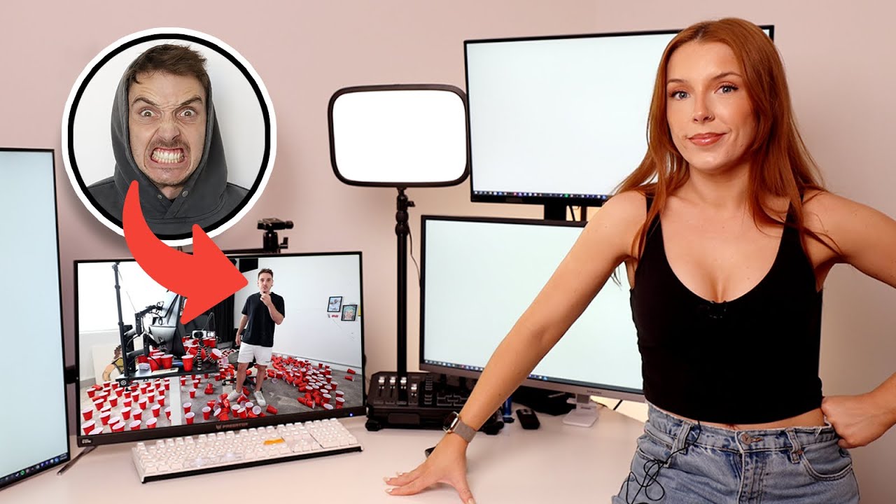 OFFICE TOUR!!! (ft pranks on lazarbeam & loserfruit) - YouTube