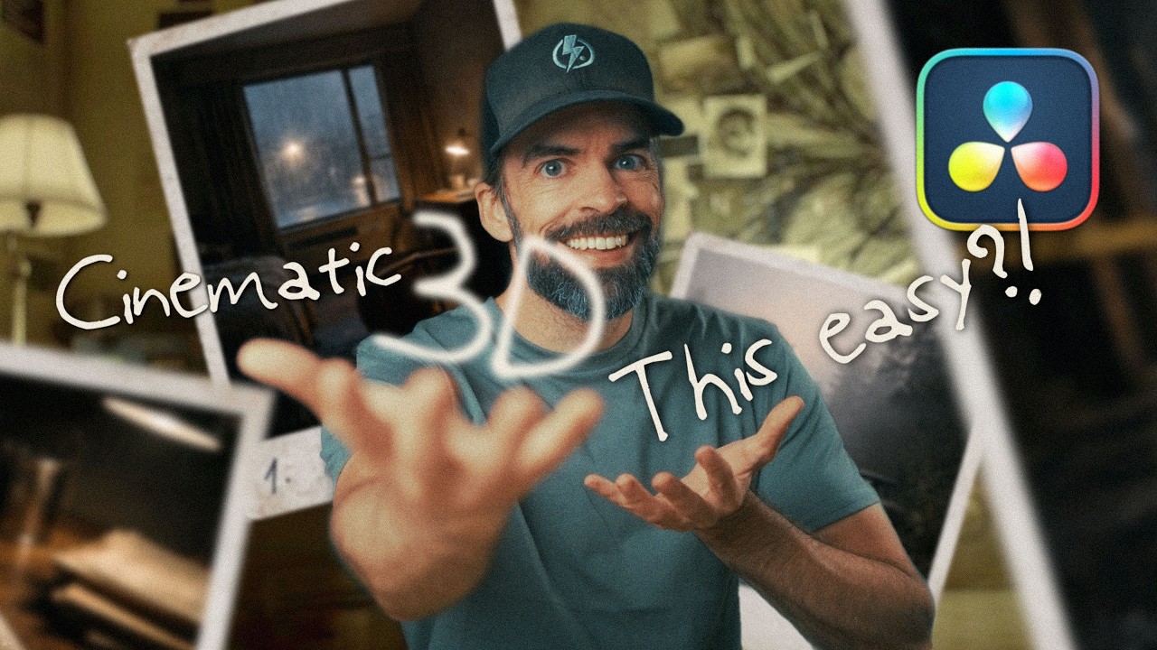 YouTube thumbnail for “It's NOT Supposed to be THIS EASY!! Cinematic 3D Animation in DaVinci Resolve 21 Tutorial” by Joris Hermans