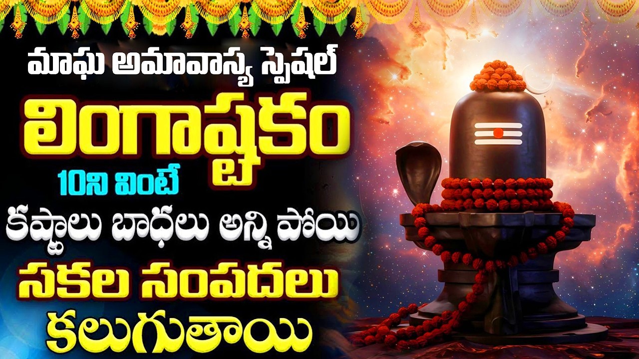 LIVE :  మాఘ అమావాస్య స్పెషల్ లింగాష్టకం వింటే సకల సంపదలు కలుగుతాయి | Lingashtakam | #amavasya
