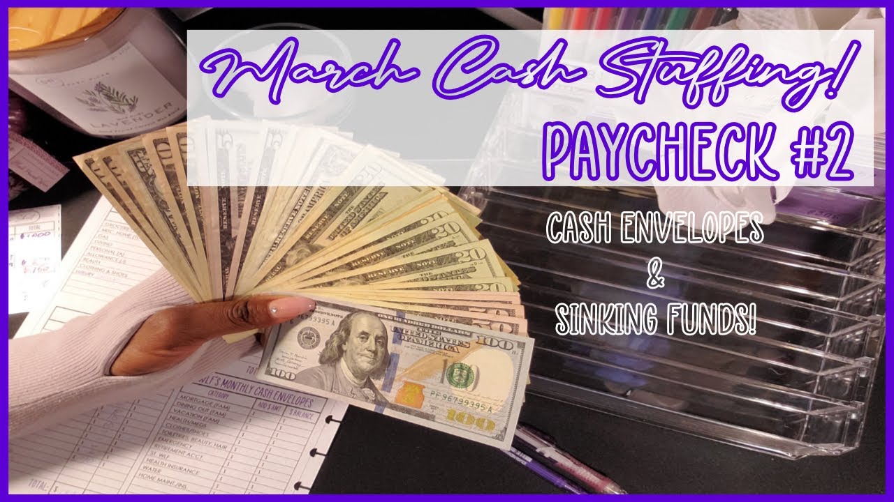 Cash Envelope Stuffing | March 2021 | Paycheck #2 | A Fluent Life