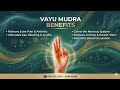 Live : Vayu Mudra and Benefits