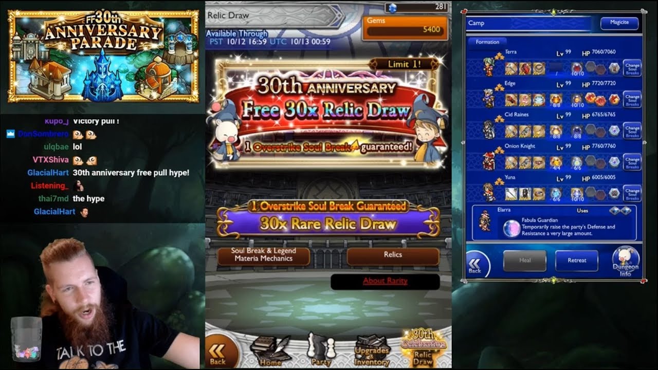 Ffrk 30th Anniversary Free 30 Draw By Thezedna