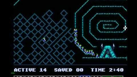 Lemmings (NES) fun level 21 solution