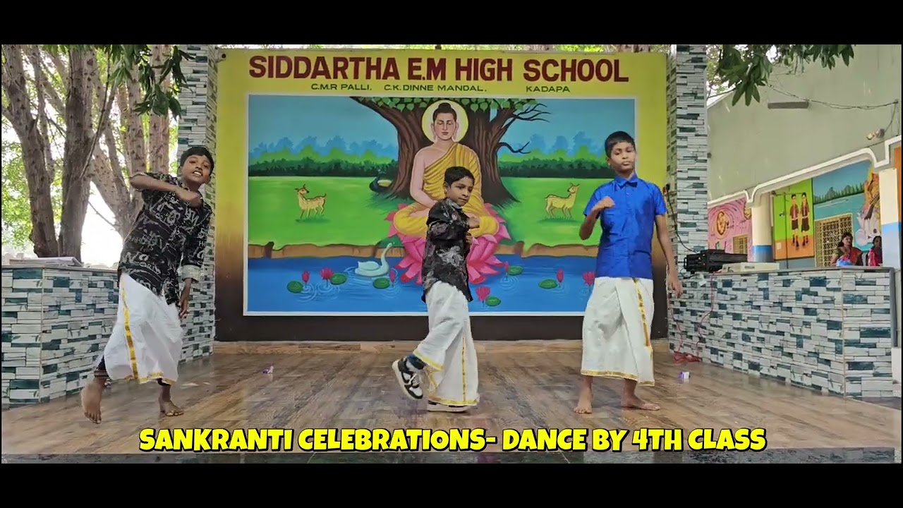 Sankranti Celebrations- Dance by 4th class students 