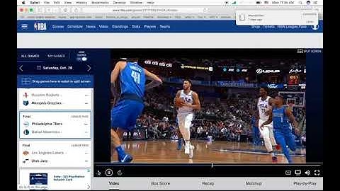 NBA League Pass on the web is TERRIBLE