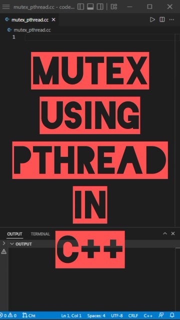 Mutex using pthread in C++ #multithreading #cppprogramming # ...