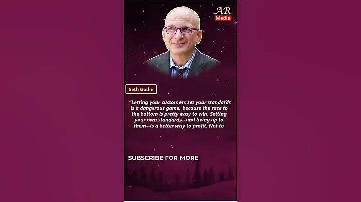 Letting your customers set your standards | Seth Godin business quotes