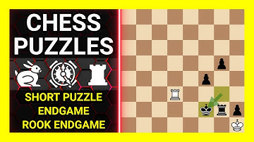 Chess Puzzles to Practice. Themes: Short puzzle, Endgame, Rook endgame. Learn Chess