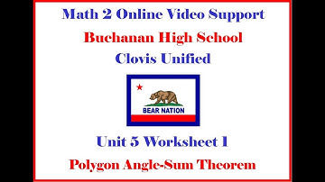 Math 2 Unit 5 WS 1 Homework Help Morgan