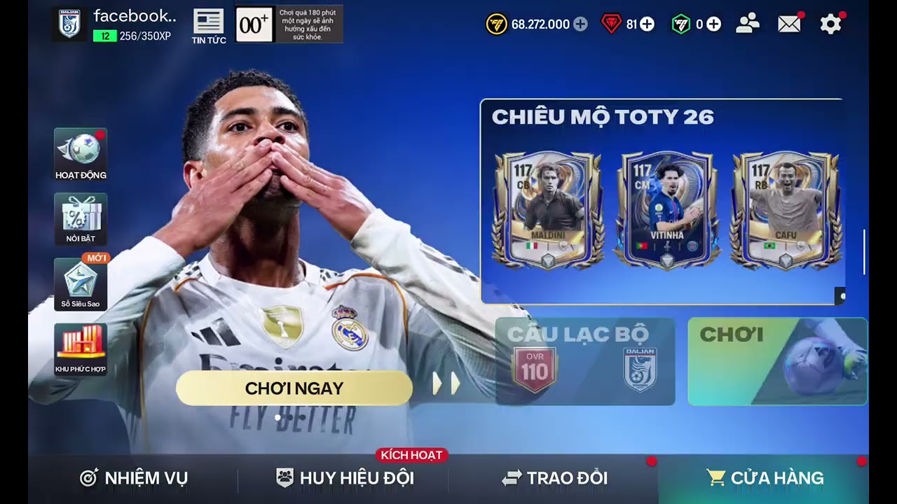 NHẬN CODE :TUAN2TOTY26 RA CAICEDO VÀ OLISE (FC MOBILE )