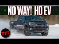 First Ever Gas vs. EV Heavy Duty Truck Drag Race: It Was OVER From The Beginning!