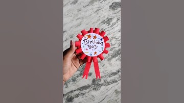 Birthday Special Badge Making Ideas #shorts #papercrafts #youtubeshorts