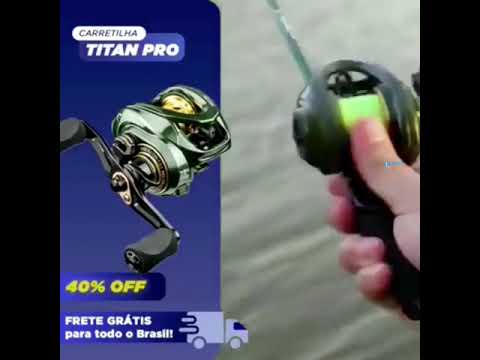 Carretilha de Pesca Anti Cabeleira - Titan Pro