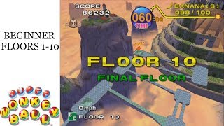 SUPER MONKEY BALL (GC) Part 1 | Beginner Floors | Blind Playthrough | No Commentary