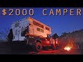 $2k BUDGET PALOMINO POP UP TRUCK CAMPER Ford F-250 7.3L Walk Through