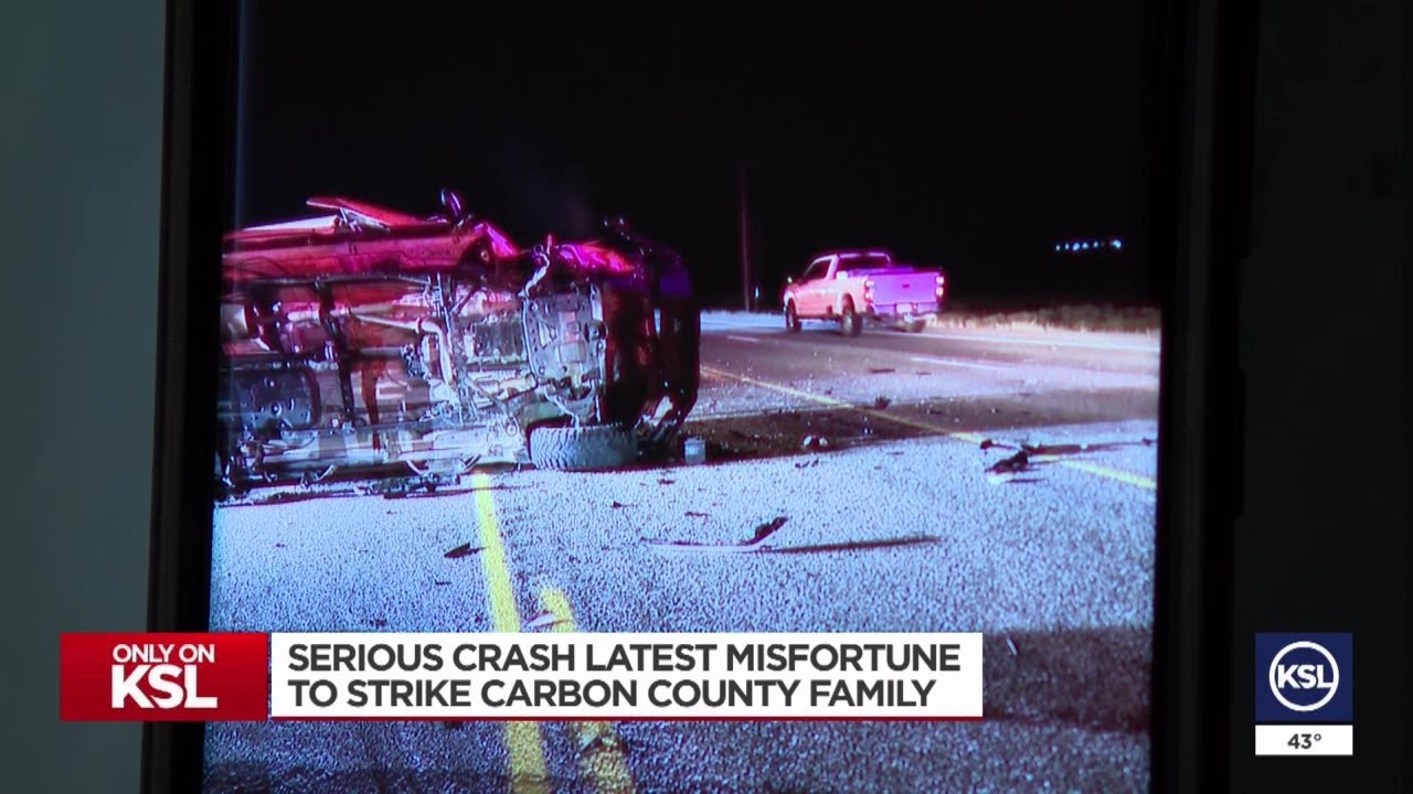 Serious crash latest misfortune to strike Carbon County family - YouTube