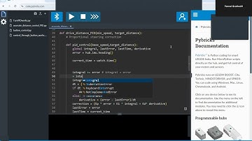 Explaining basics of PyBricks for SPIKE Lego robot(PID control, Driving straight accurately )