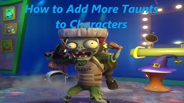 Frosty Editor Tutorial #71: How to Add More Taunts to Characters in Plants vs. Zombies GW2