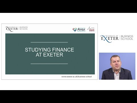 Video Studying Finance at Exeter - YouTube