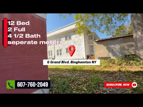 6 Grand Blvd., Binghamton, NY home video tour