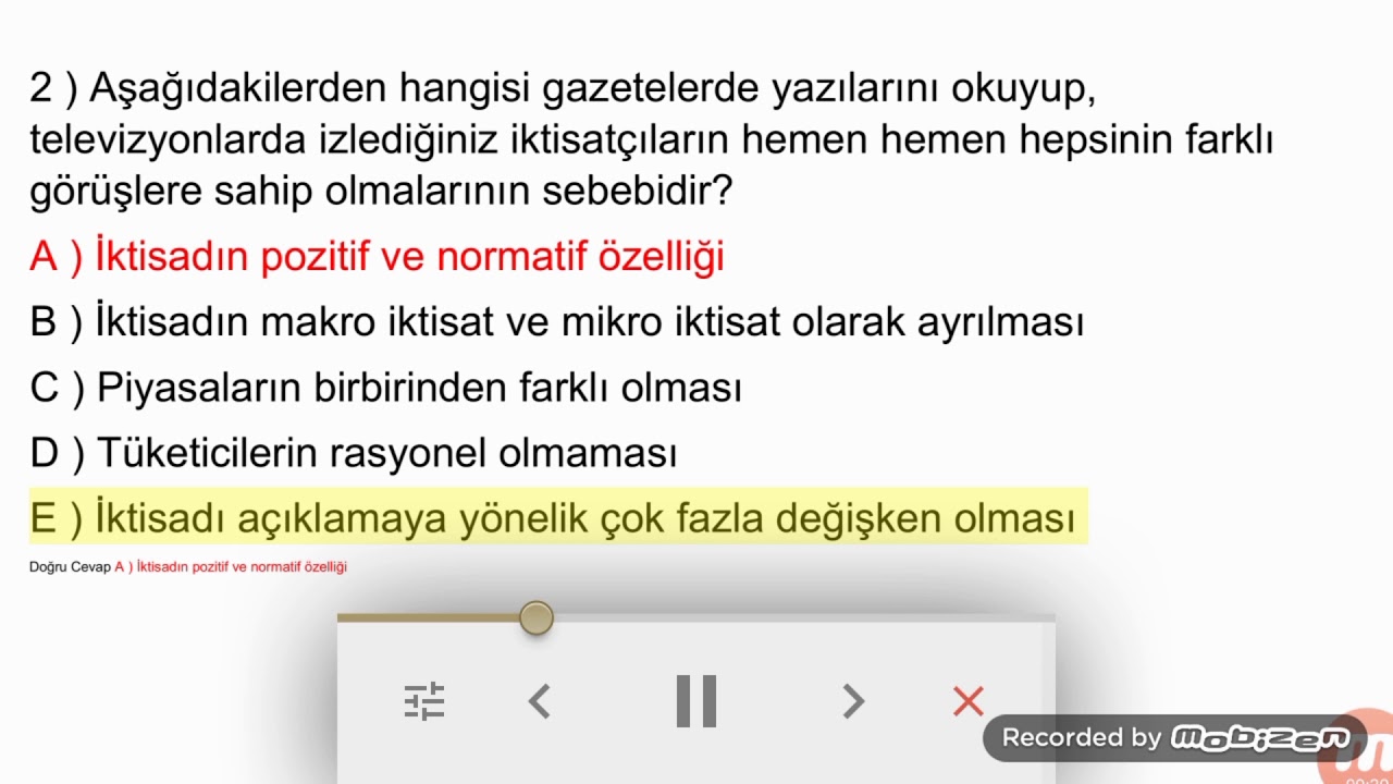 Iktisadagiris 2019 2020 Final Soru Ve Cevaplari Youtube