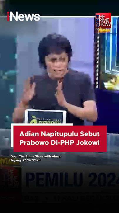 Adian Napitupulu Sebut Prabowo Di-PHP Jokowi #shorts