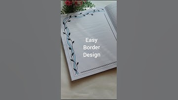 Easy borderdesign @rangallyritu #borderart #frontpagedesign #art #diy  #easyborder #borderpattern