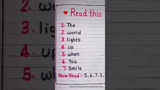 read it 5,6,7,1,2,3,4