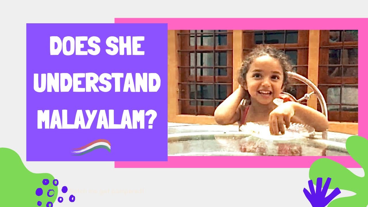 FUNNY! This kid says she can't understand Malayalam! Spoiler-It's all LIES!  